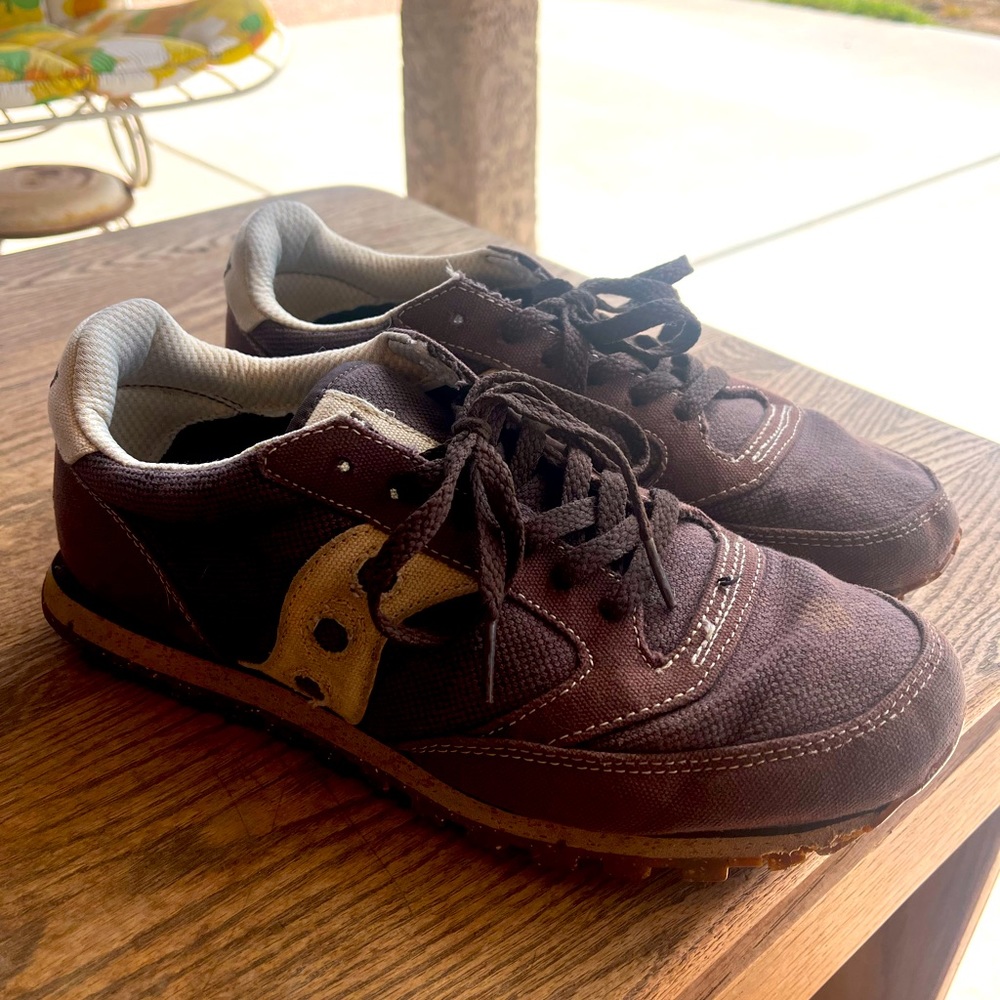 Vegan Saucony Jazz burgundy/Brown